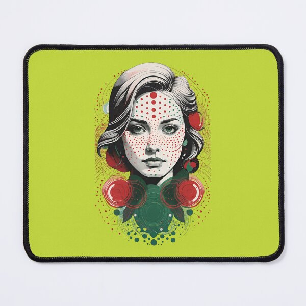 Item preview, Retro Pop Art Woman Portrait with Polka Dots designed and sold by AlxVel.