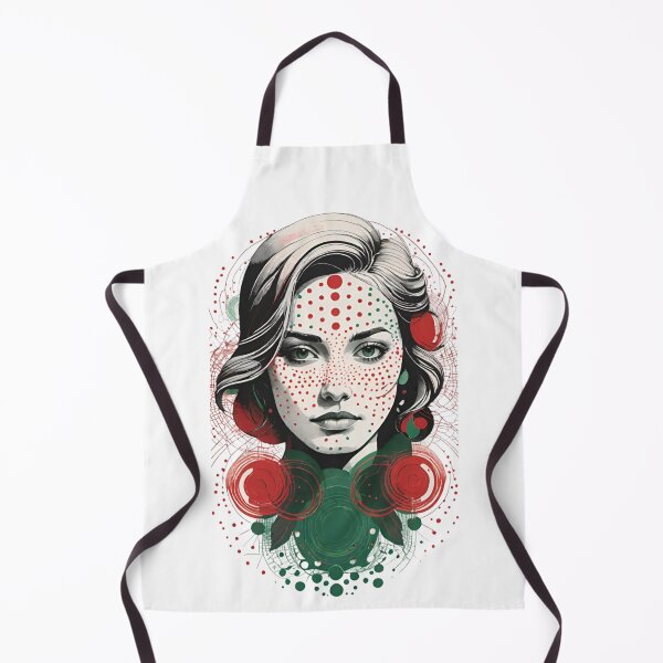 Item preview, Retro Pop Art Woman Portrait with Polka Dots designed and sold by AlxVel.