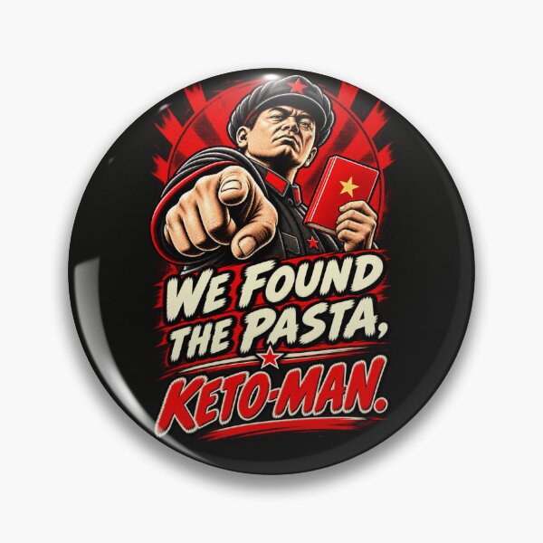 Item preview, We Found the Pasta, Keto-Man — The Carb Commissar Knows designed and sold by Sanctum Icons.
