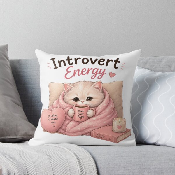 Item preview, Introvert Cat – Quiet, Cozy & Cute Cat Lover Design designed and sold by Cool Tee World .