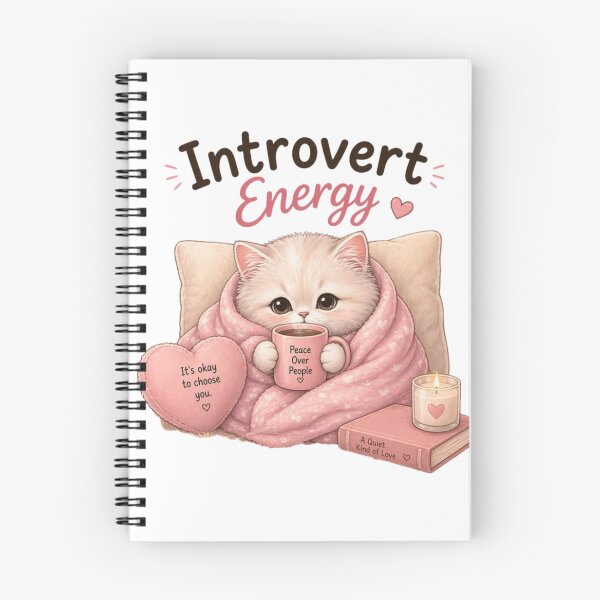 Item preview, Introvert Cat – Quiet, Cozy & Cute Cat Lover Design designed and sold by Cool Tee World .