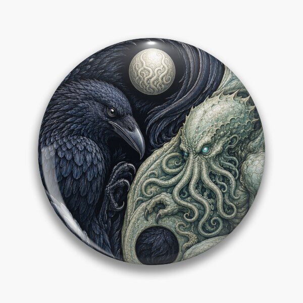 Item preview, Raven Cthulhu Yin Yang designed and sold by FyreHorse Designs.