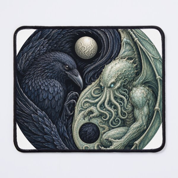 Item preview, Raven Cthulhu Yin Yang designed and sold by FyreHorse Designs.