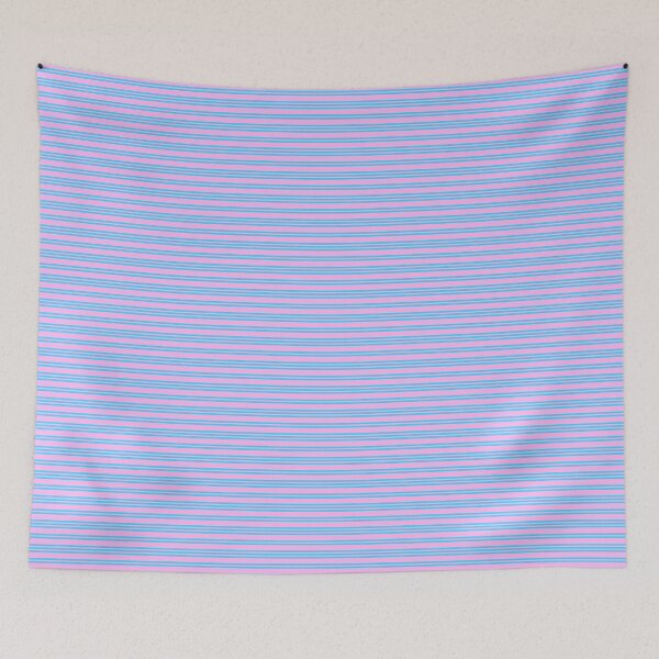 Item preview, Pink Blue Thin Stripe Pattern designed and sold by Zaya_art.