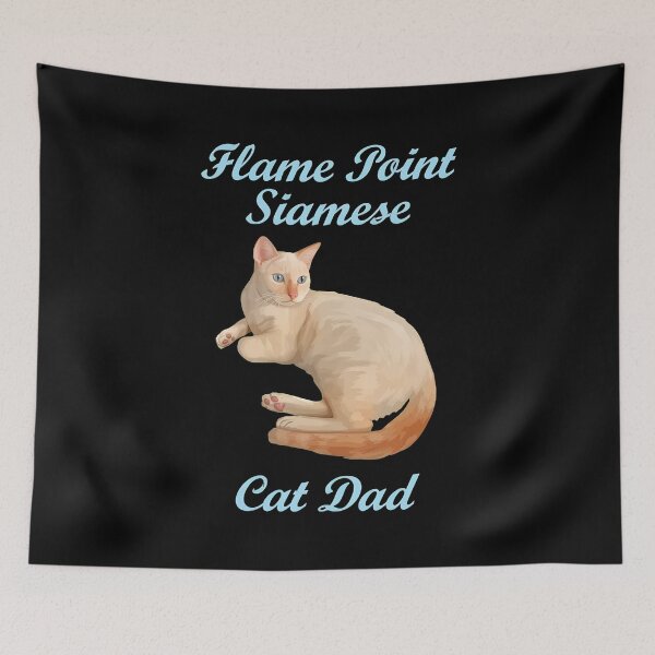 Item preview, Flame Point Siamese Cat Dad Cute Feline Pet Lover designed and sold by OlyvieArt.