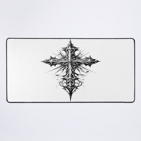 Item preview, Gothic Spike Cross Black Tattoo.✝️ designed and sold by BaddieNz.