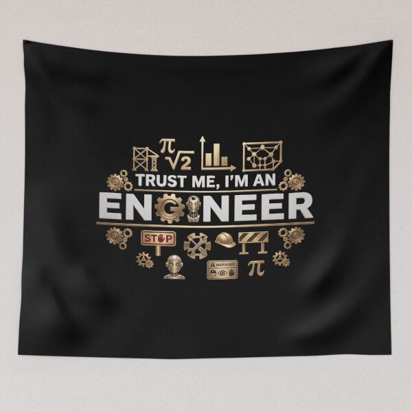 Item preview, Trust Me, I'm An Engineer: Metallic Precision Dashboard designed and sold by Shopeon Designs.