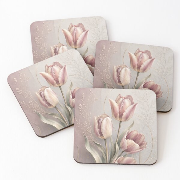 Item preview, Elegant Blush Tulip Bouquet designed and sold by aurelixagency.