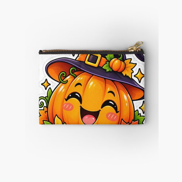 Item preview, Cute Halloween Pumpkin Sticker | Kawaii Pumpkin Witch Hat & Fall Vibes designed and sold by Genzfirevibes.