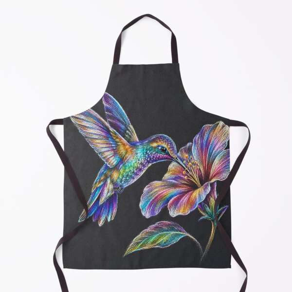 Item preview, Rainbow Hummingbird and Hibiscus designed and sold by aurelixagency.
