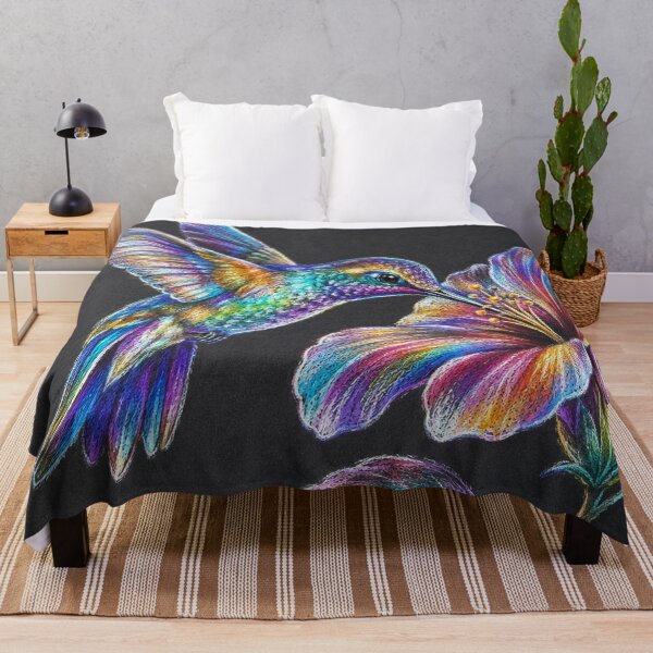 Item preview, Rainbow Hummingbird and Hibiscus designed and sold by aurelixagency.