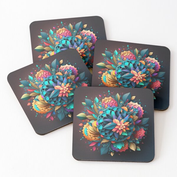 Item preview, Compact Jewel Bouquet in Teal and Pink designed and sold by RAGANADesign.