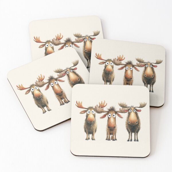 Item preview,  We 3 Moose BY SHiRLeY MacARTHuR designed and sold by Shirley MacArthur Art.