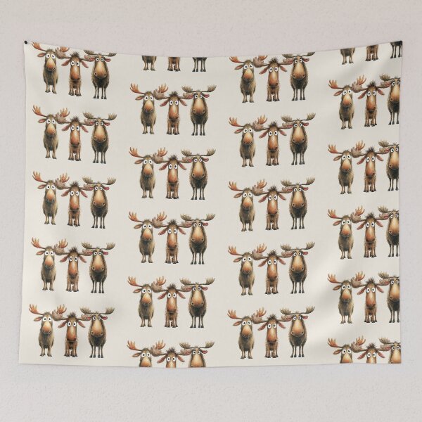 Item preview,  We 3 Moose BY SHiRLeY MacARTHuR designed and sold by Shirley MacArthur Art.