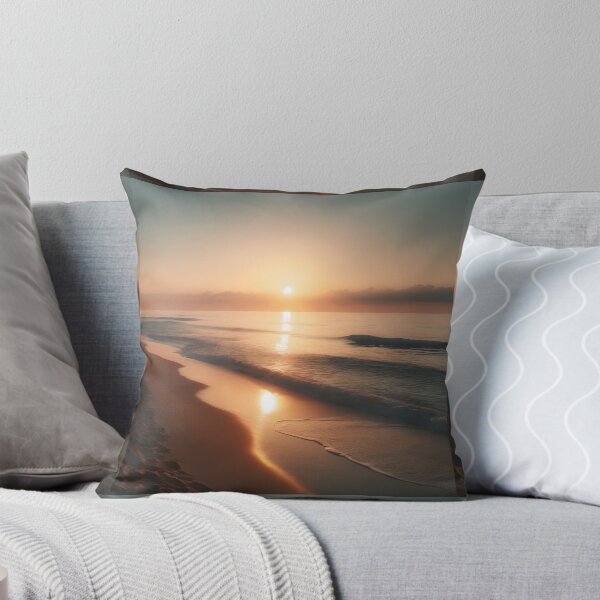 Item preview, Golden Beach Sunset, Peaceful Ocean Landscape, Coastal Wall Art designed and sold by NarjaShop.