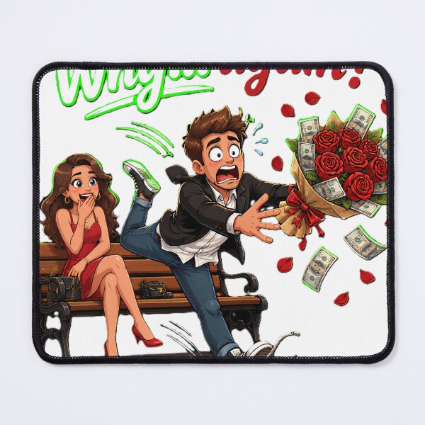 Item preview, Funny Romantic Fail, Awkward Date Satire, Clumsy Boyfriend Tee designed and sold by FireMelody.