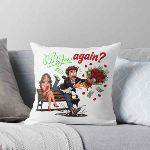 Item preview, Funny Romantic Fail, Awkward Date Satire, Clumsy Boyfriend Tee designed and sold by FireMelody.