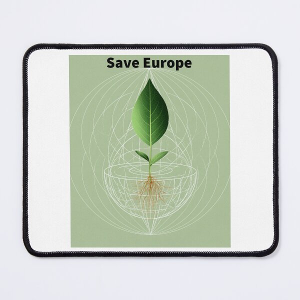 Item preview, Save Europe Eco Nature Leaf Globe designed and sold by TrendyGalaxy.