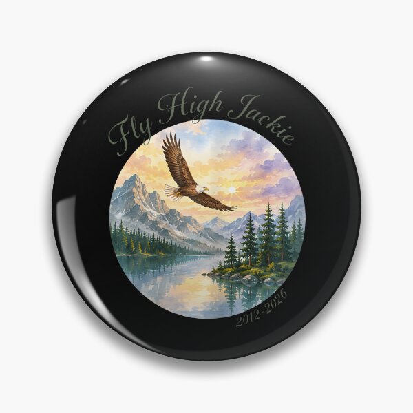 Item preview, Fly High Jackie Bald Eagle Memorial Mountain Nature designed and sold by JamesCrArt.