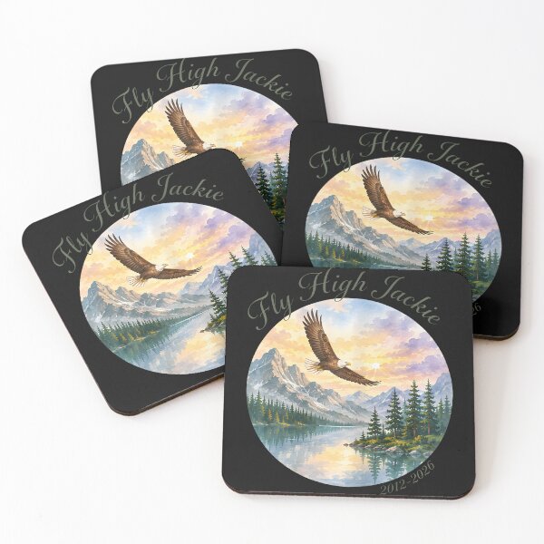 Item preview, Fly High Jackie Bald Eagle Memorial Mountain Nature designed and sold by JamesCrArt.