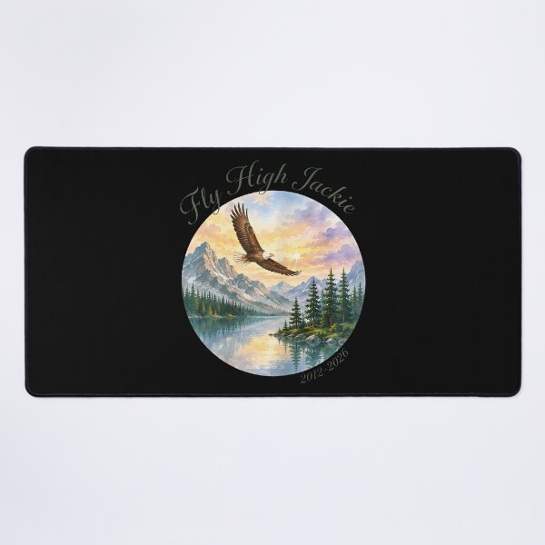 Item preview, Fly High Jackie Bald Eagle Memorial Mountain Nature designed and sold by JamesCrArt.