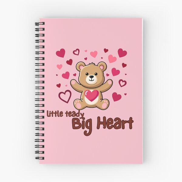 Item preview, Little Teddy Big Heart - Cute Bear & Pink Hearts Graphic designed and sold by SeJaa.