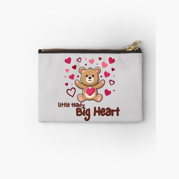 Item preview, Little Teddy Big Heart - Cute Bear & Pink Hearts Graphic designed and sold by SeJaa.