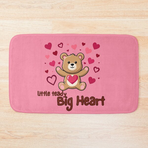 Item preview, Little Teddy Big Heart - Cute Bear & Pink Hearts Graphic designed and sold by SeJaa.