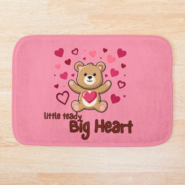 Item preview, Little Teddy Big Heart - Cute Bear & Pink Hearts Graphic designed and sold by SeJaa.