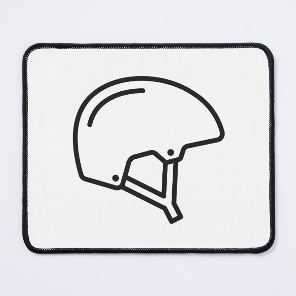 Item preview, Minimalist Bike Helmet Line Icon designed and sold by VectorForge Studio.