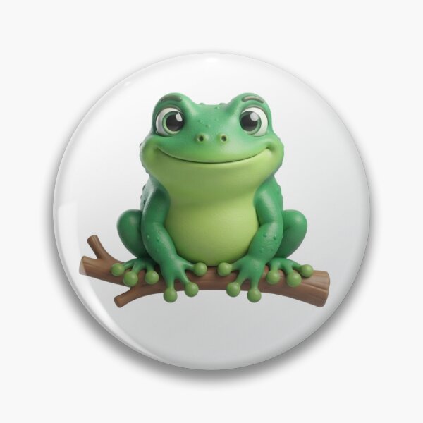 Item preview, Cute Frog on Branch Character Tee designed and sold by TripleVertex-1.