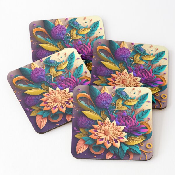 Item preview, Gold Sunflower with Purple Leaves designed and sold by RAGANADesign.