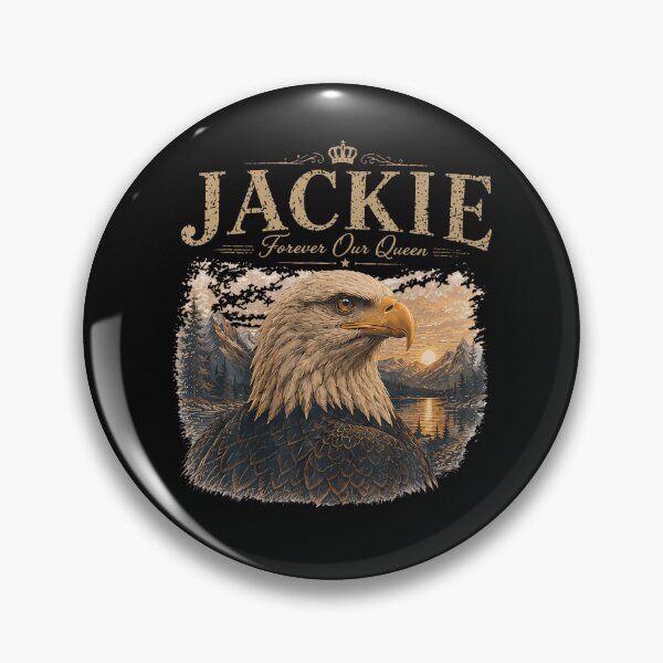 Item preview, Vintage Jackie Forever Our Queen Bald Eagle Memorial Tribute designed and sold by JamesCrArt.