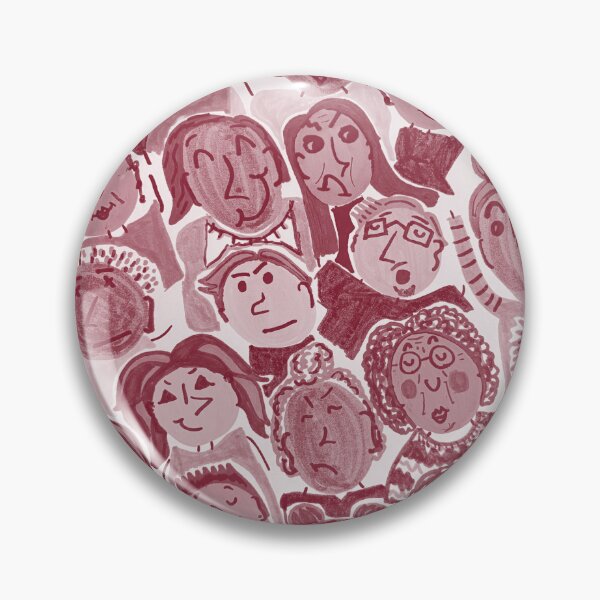Item preview, Cranberry Colorway Diverse People Cartoon Style designed and sold by Honeybee Cameron.