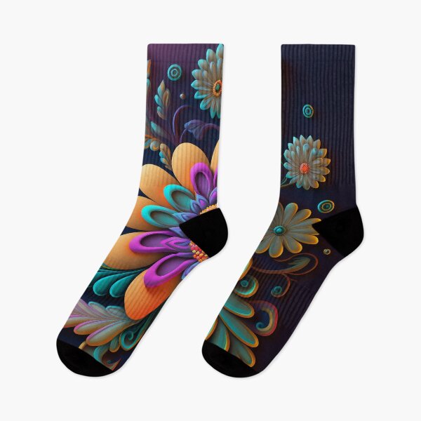 Item preview, Art Nouveau Flower in Purple and Gold designed and sold by RAGANADesign.
