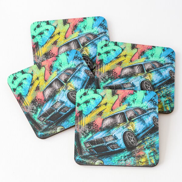 Item preview, Graffiti Street Racing Car – Colorful Automotive Art designed and sold by PetruArtDesigns.