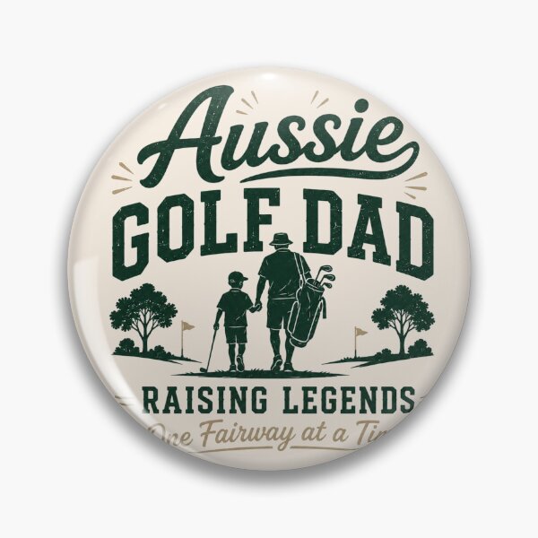 Item preview, Aussie Golf Dad Raising Legends Father Son Golf Gift Australia designed and sold by Yellowriversss.