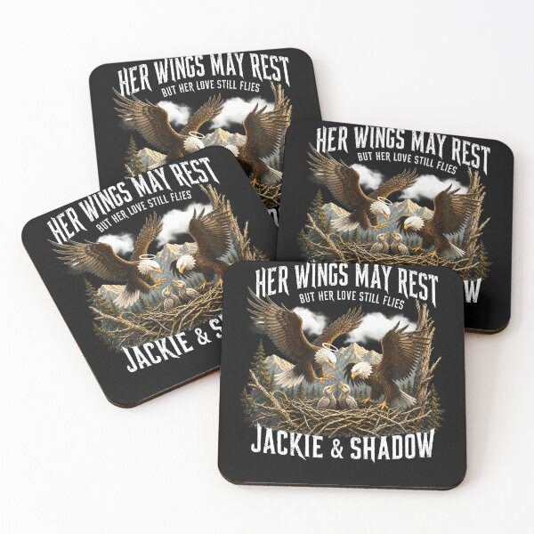 Item preview, Jackie Shadow Bald Eagle Family Memorial Tribute designed and sold by JamesCrArt.