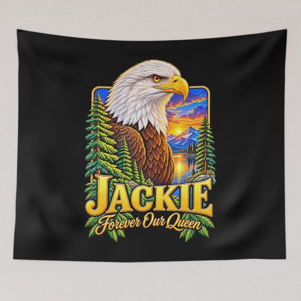 Item preview, Jackie Forever Our Queen Bald Eagle Memorial Tribute designed and sold by JamesCrArt.