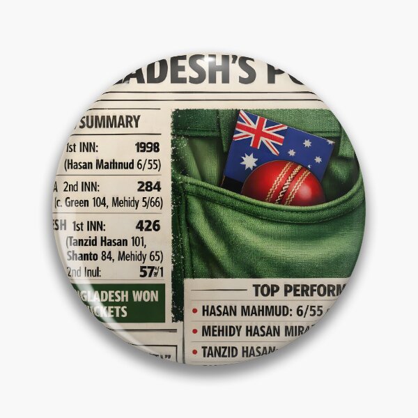 Item preview, Bangladesh vs Australia – Breaking News Cricket Parody designed and sold by WhisperFrame.