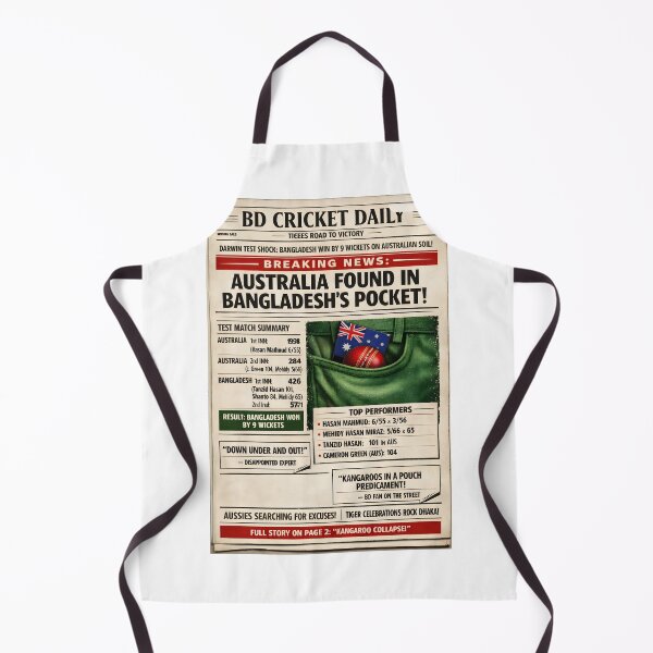 Item preview, Bangladesh vs Australia – Breaking News Cricket Parody designed and sold by WhisperFrame.