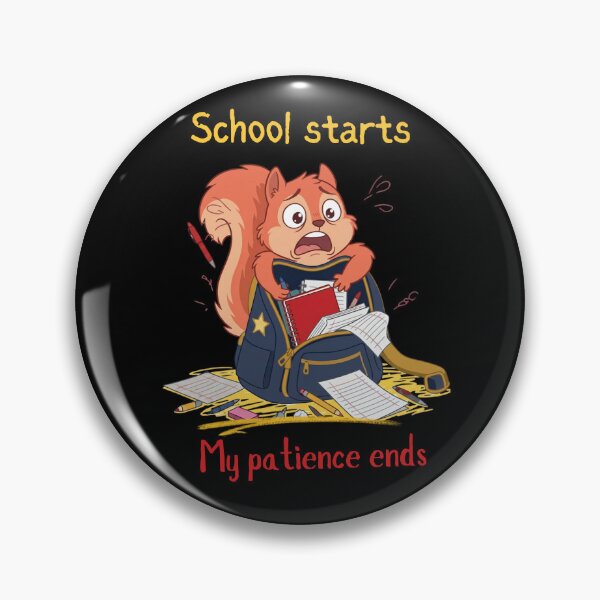 Item preview, School Starts My Patience Ends Funny Back to School Squirrel designed and sold by T-version.