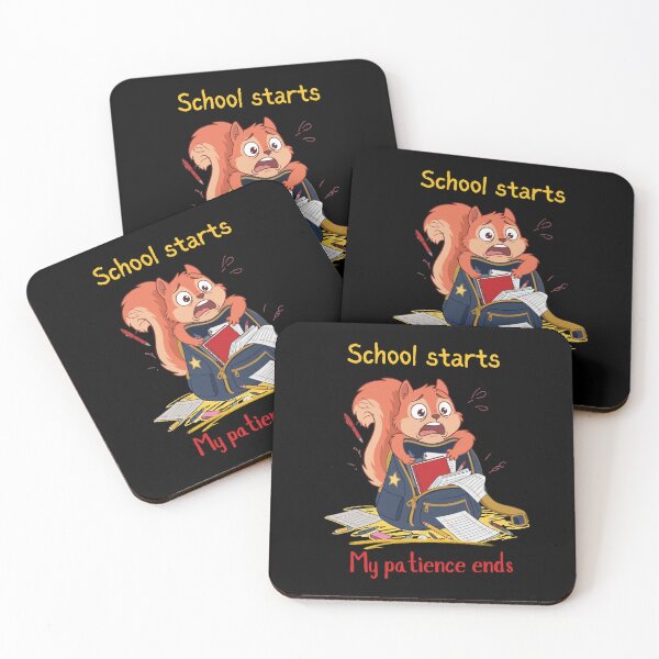 Item preview, School Starts My Patience Ends Funny Back to School Squirrel designed and sold by T-version.