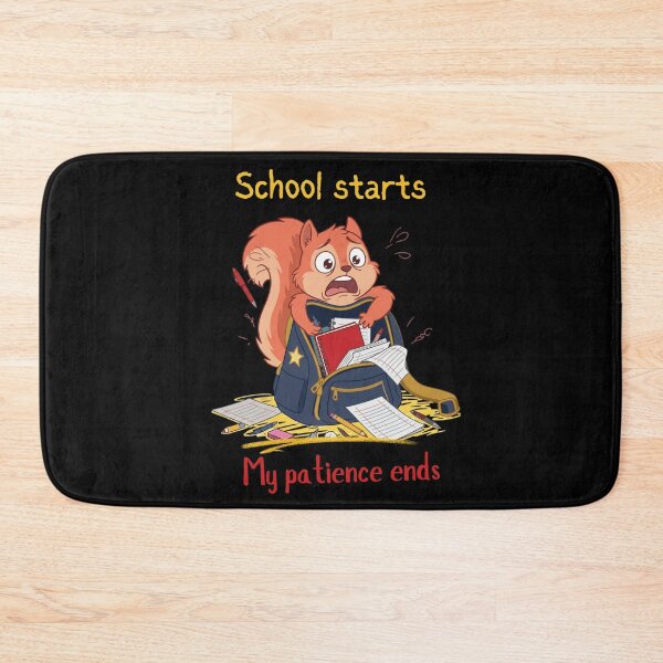 Item preview, School Starts My Patience Ends Funny Back to School Squirrel designed and sold by T-version.