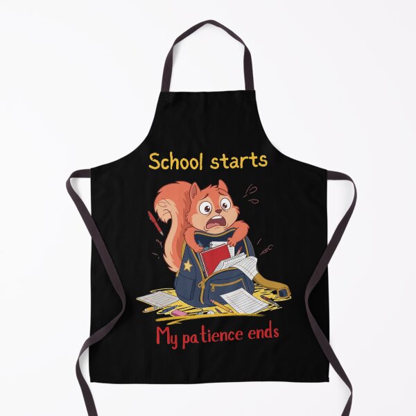 Item preview, School Starts My Patience Ends Funny Back to School Squirrel designed and sold by T-version.