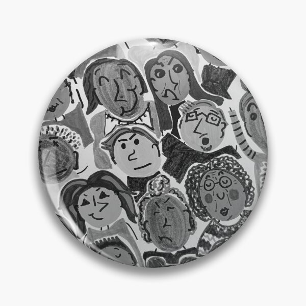Item preview, Grey Colorway Diverse People Cartoon Style designed and sold by Honeybee Cameron.