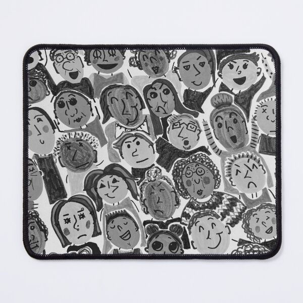 Item preview, Grey Colorway Diverse People Cartoon Style designed and sold by Honeybee Cameron.