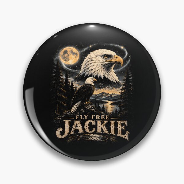 Item preview, Jackie Forever Our Queen Memorial Bald Eagle designed and sold by JamesCrArt.