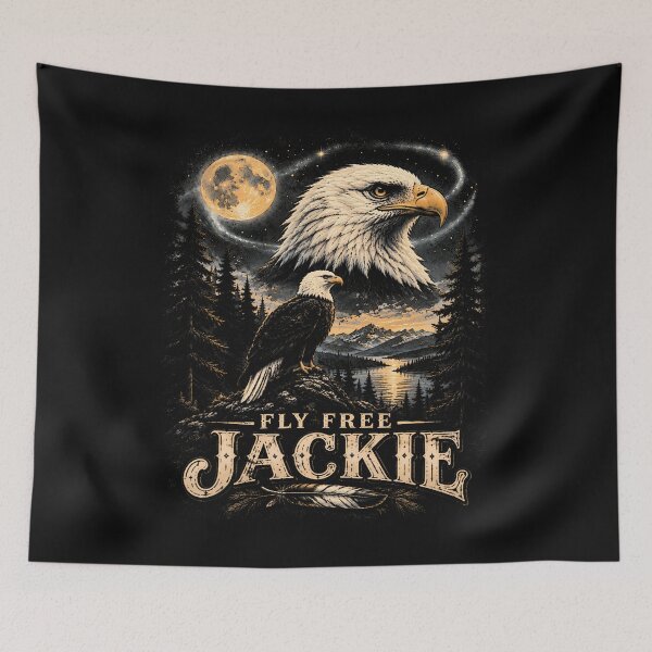 Item preview, Jackie Forever Our Queen Memorial Bald Eagle designed and sold by JamesCrArt.