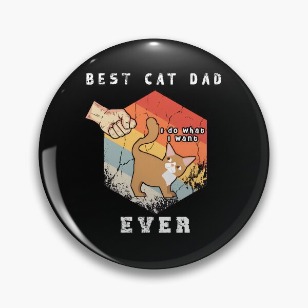 Item preview, Best Cat Dad Ever Fist Bump Retro Vintage designed and sold by OlyvieArt.